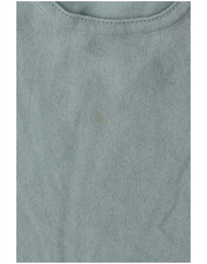 BENETTON Dame sweater med rund hals DK 14 Medium turkis