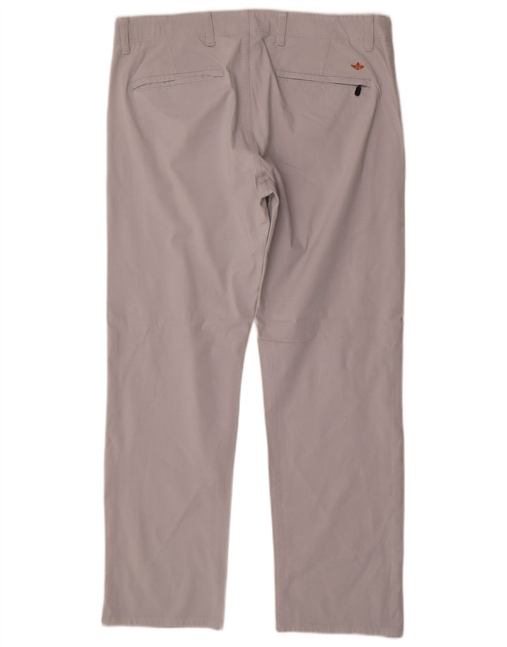 Dockers Straight Chino-bukser til mænd W36 L31 Grå bomuld