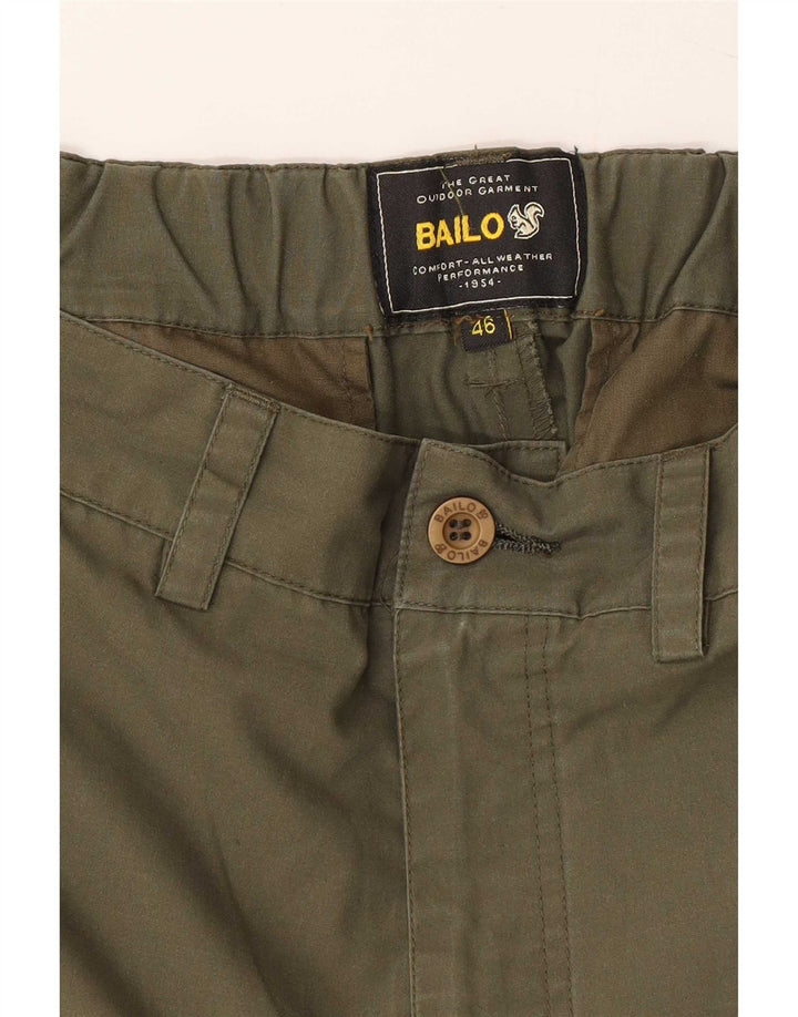 Bailo Dame Straight Cargo Trousers IT 46 Large W32 L29 Khaki Polyester