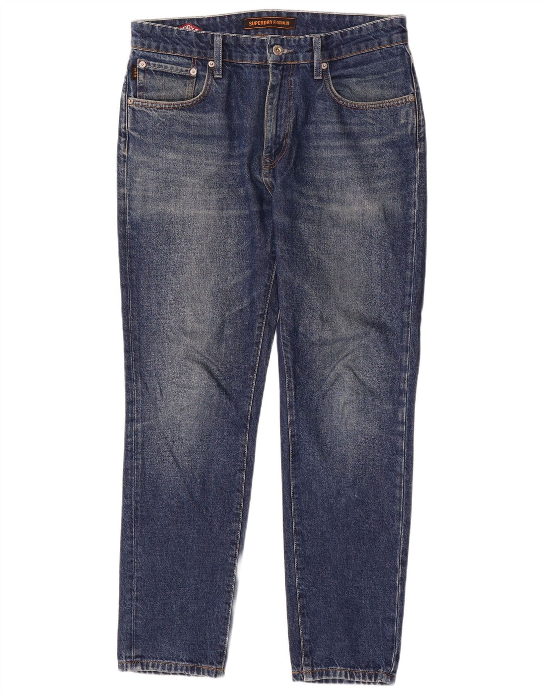 Superdry Slim Jeans til mænd W32 L30 blå bomuld