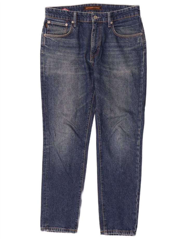 Superdry Slim Jeans til mænd W32 L30 blå bomuld