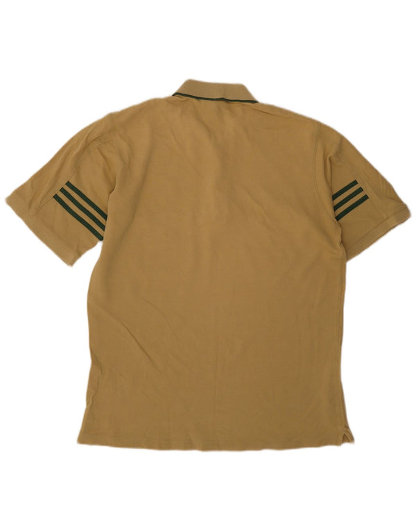 Adidas Polo Shirt til mænd UK 38/40 Medium Khaki Bomuld