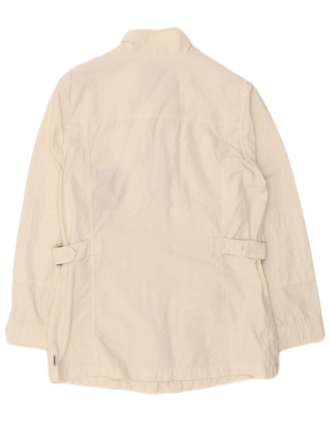 Geox Womens Respira Utility Jacket UK 12 Medium Off White Bomuld