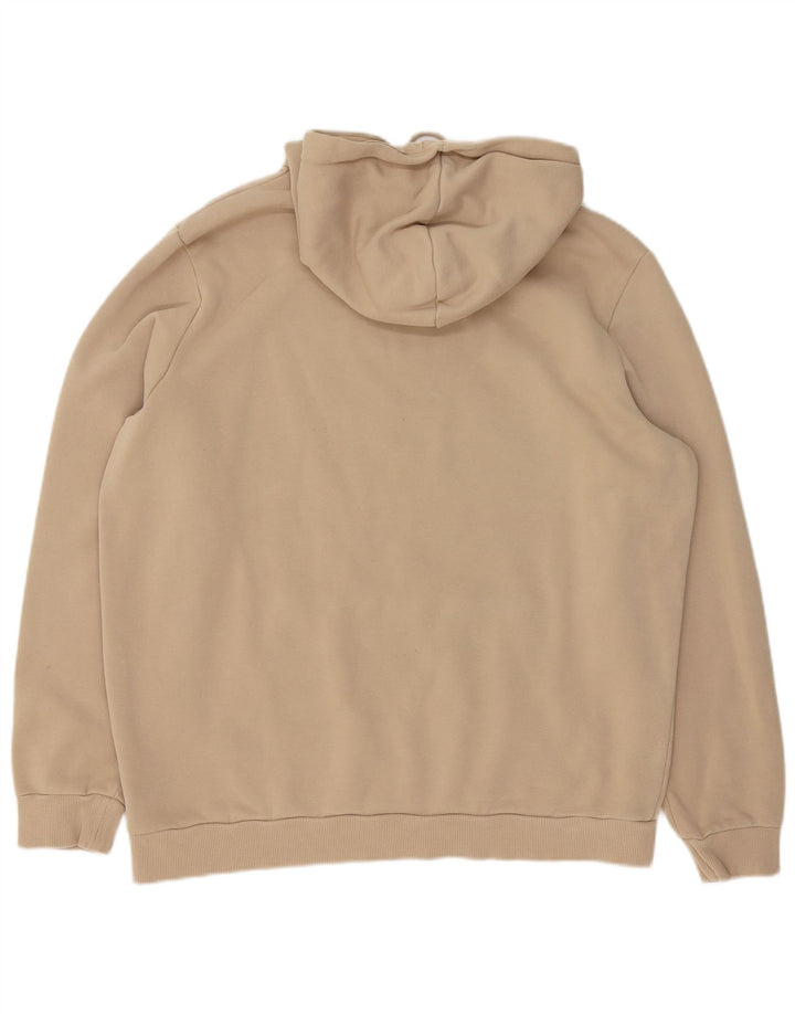 Puma Grafisk hættetrøje til mænd, stor beige bomuld