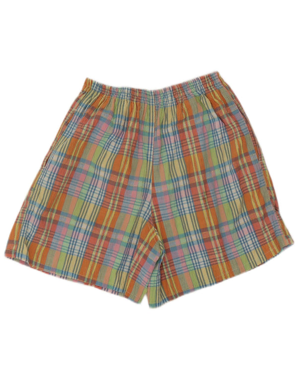 Benetton kvinders højtaljede shorts W28 Medium flerfarvet ternet