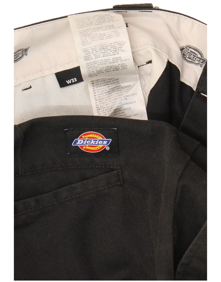 Dickies Herre Slim Fit Chino Shorts W33 Large Black Polyester