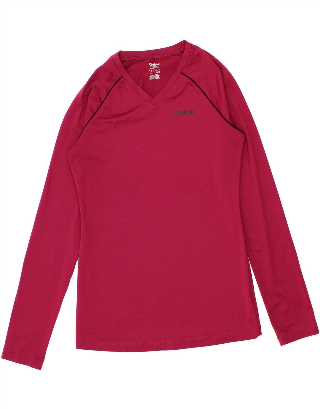 REEBOK Womens Top Long Sleeve UK 10 Small Pink Vintage Reebok and Second-Hand Reebok from Messina Hembry 