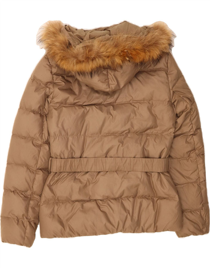 FILA Womens Hooded Padded Jacket UK 18 XL Brown Polyester Vintage Fila and Second-Hand Fila from Messina Hembry 