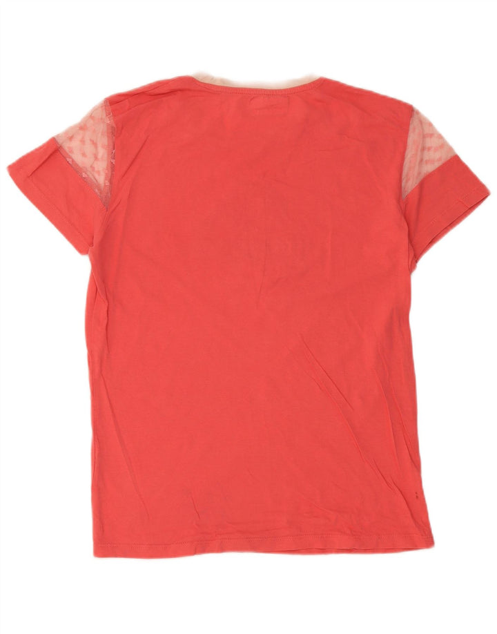 Kappa Grafisk T-Shirt Top UK 12 Medium Pink Colourblock