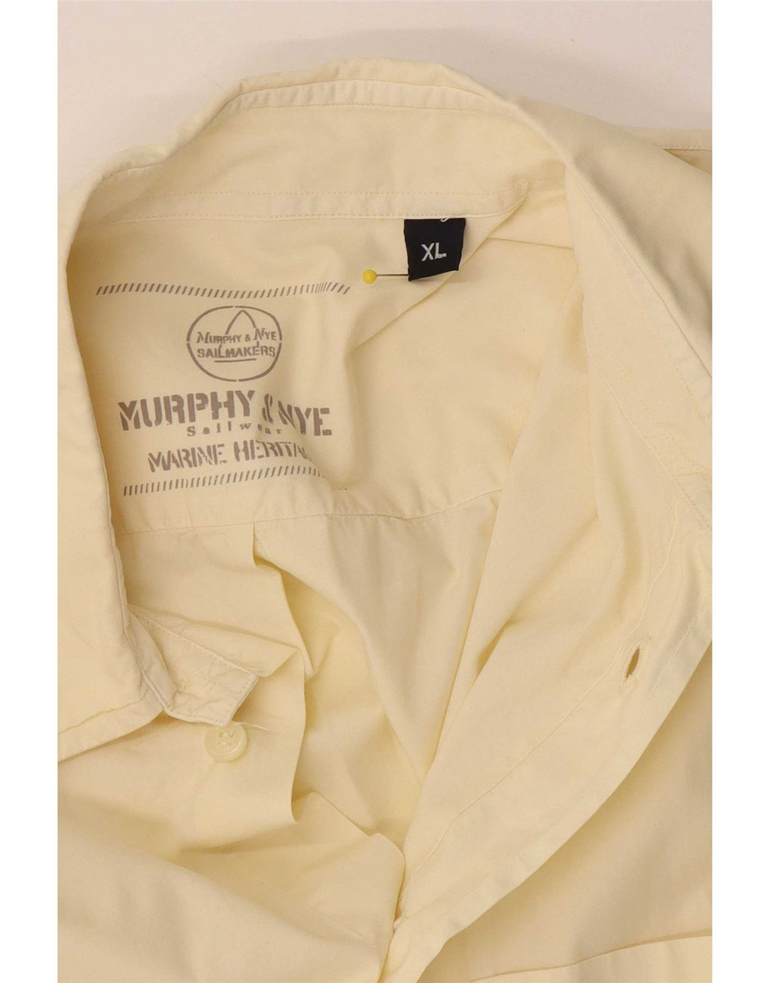 Murphy & Nye Kortærmet Herreskjorte XL Gul