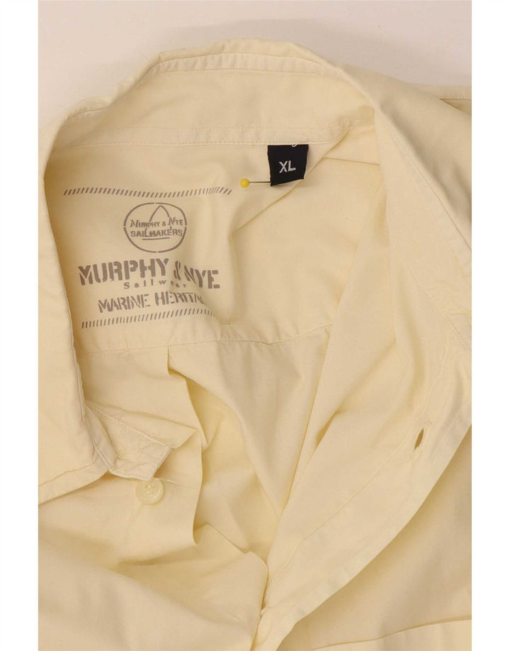 Murphy & Nye Kortærmet Herreskjorte XL Gul