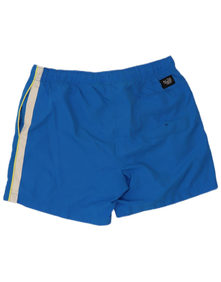 Nike badeshorts til mænd store blå farveblok polyester