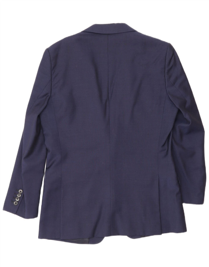 Reiss Herre 1 Knap Blazer Jacket UK 38 Medium Navy Blue Wool