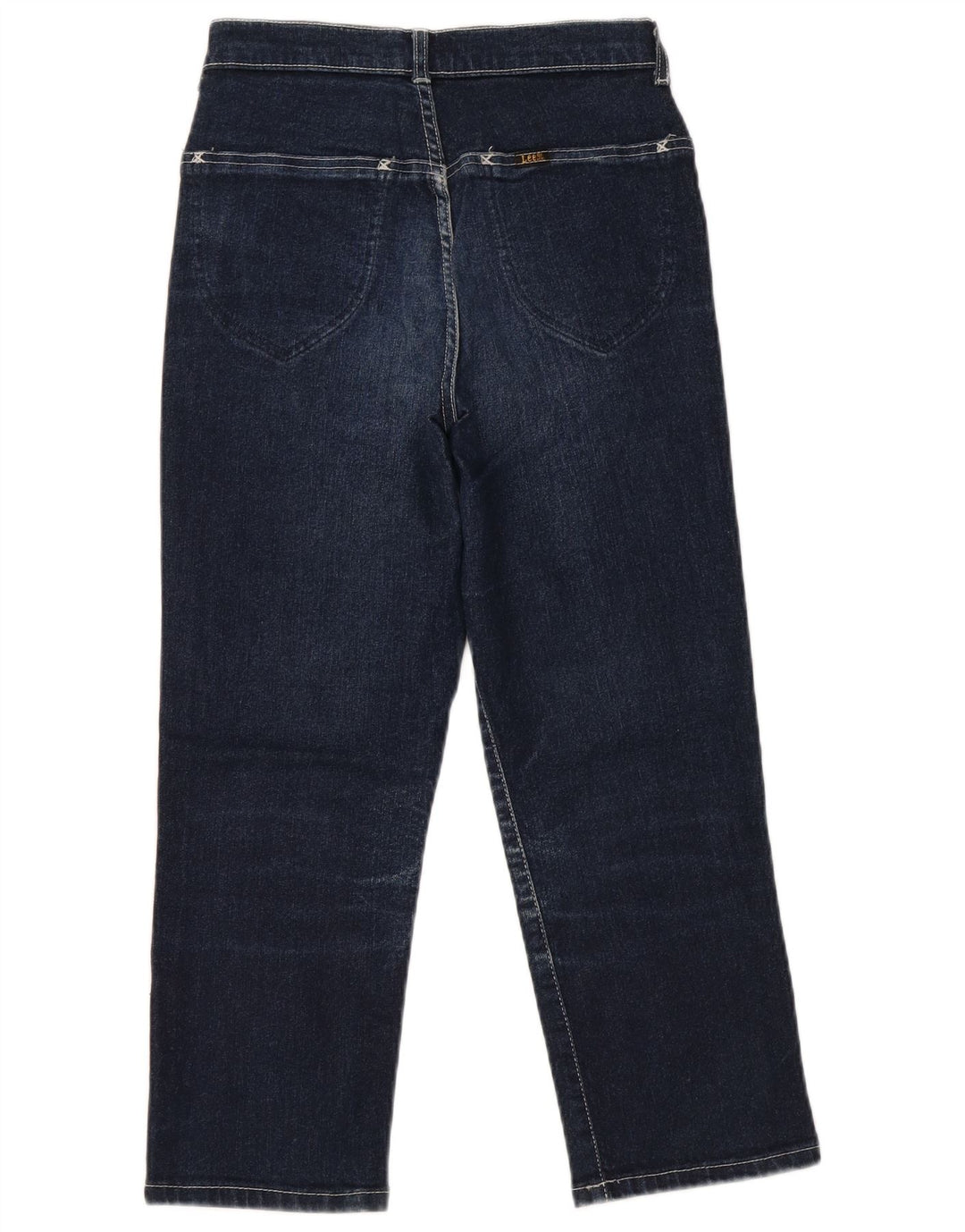 LEE Dame Capri Jeans W28 L22 Marineblå Bomuld