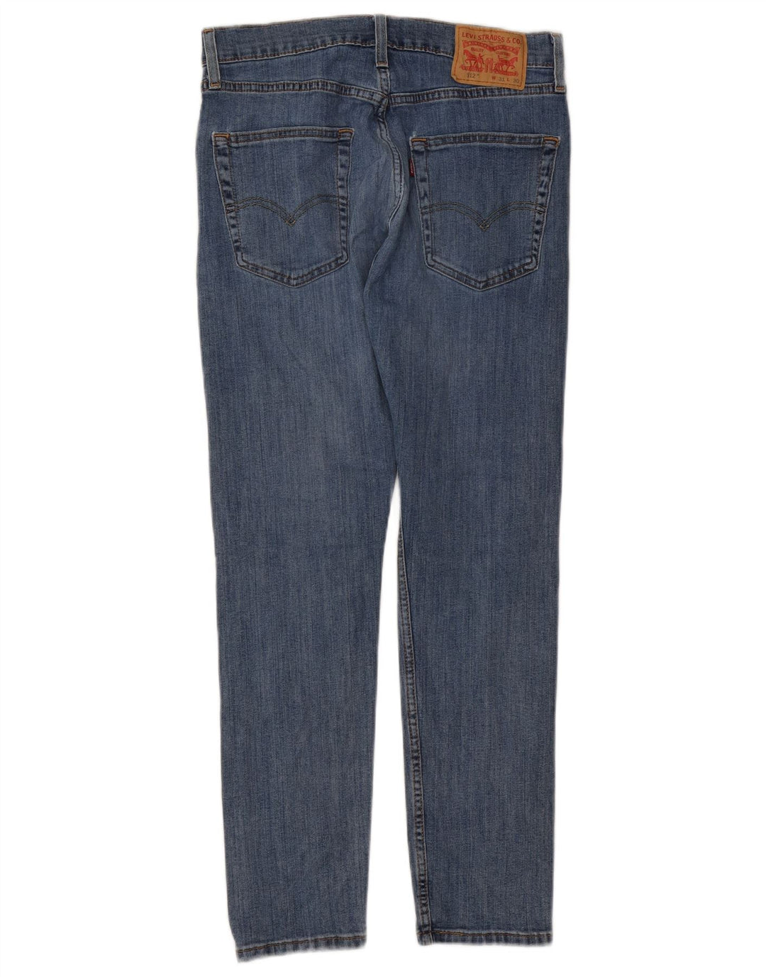 LEVI'S Herre 512 Slim Tapered Jeans W31 L28 Blå Bomuld