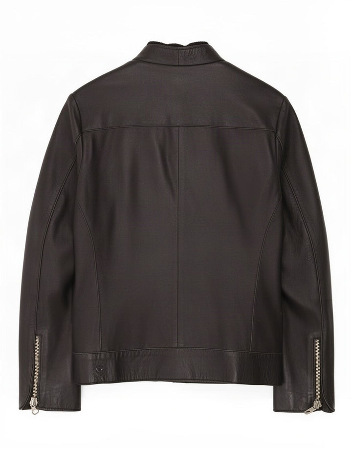 Vintage dame læderjakke IT 44 Medium Sort