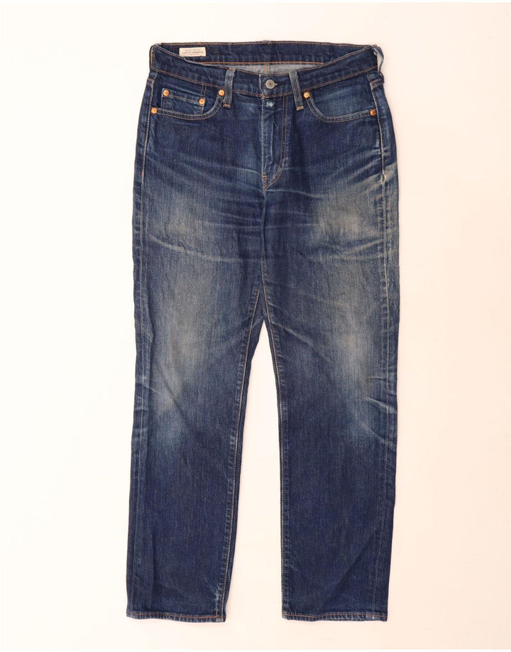LEVI'S Herre 514 Straight Jeans W30 L30 Blå Bomuld