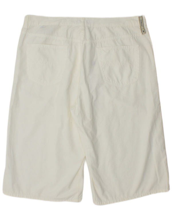 TRUSSARDI Herre Casual Shorts IT 56 3XL W36 Hvid Bomuld