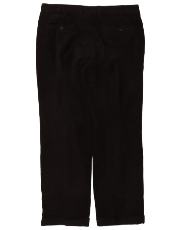 Massimo Dutti Herre lige jakkesæt bukser EU 46 XL W36 L31 Sort bomuld