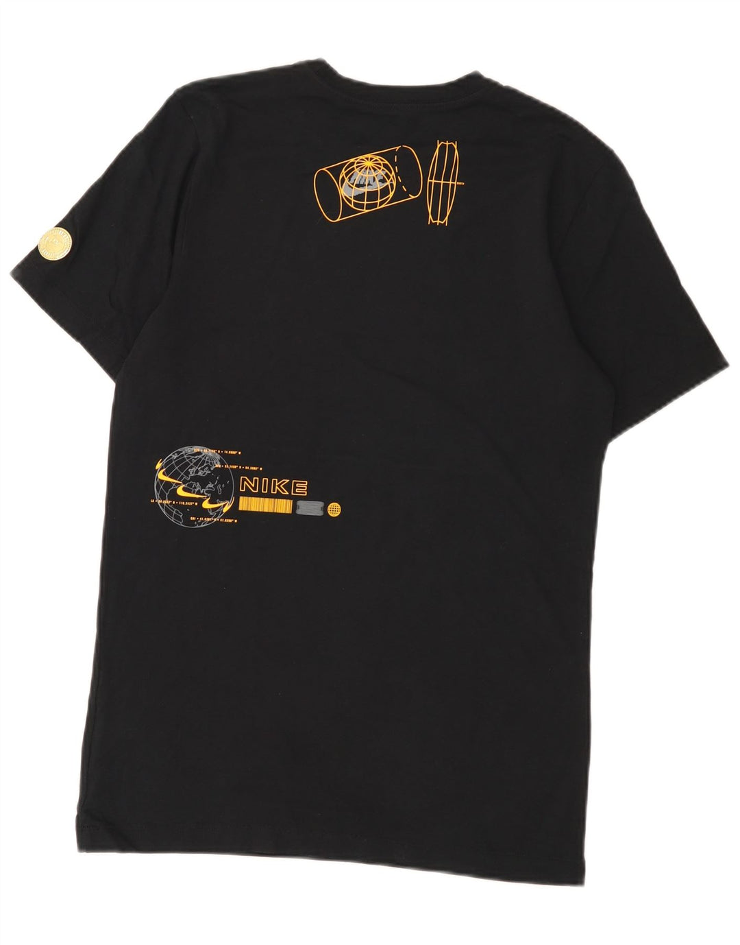 Nike grafisk T-shirt top til mænd, lille sort bomuld