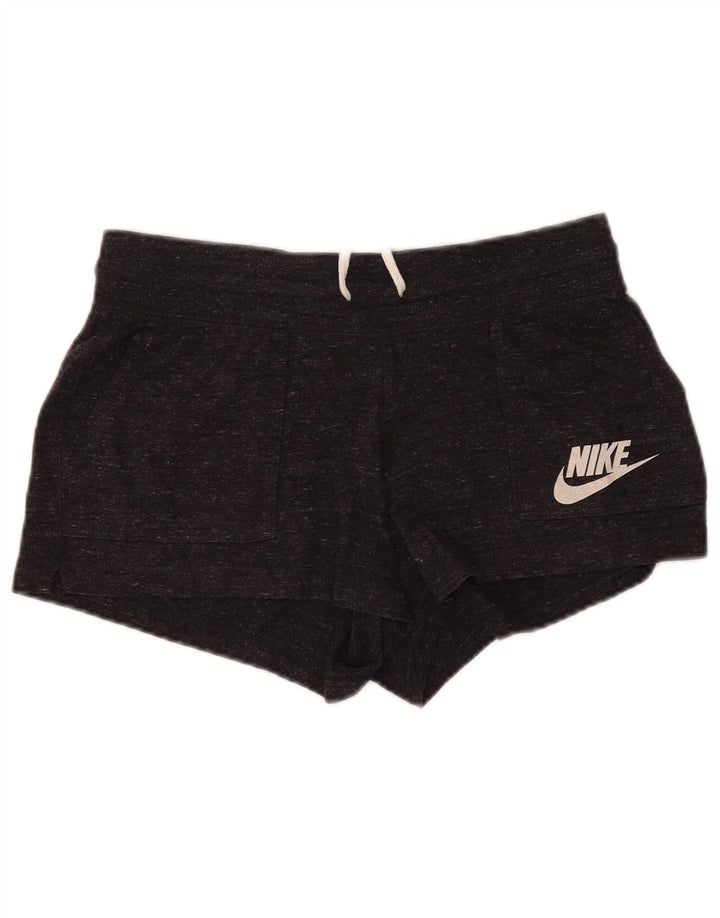 Nike sportsshorts til kvinder UK 14 Medium Grey Flecked Bomuld
