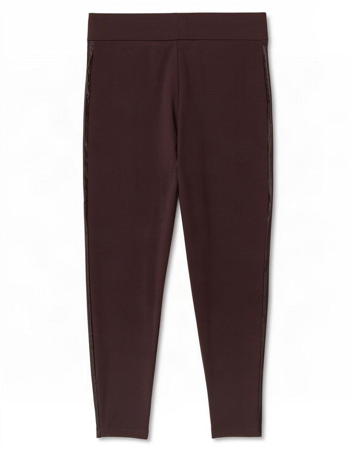 Marks & Spencer Womens Crop Leggings UK 12 Medium Burgundy Viscose