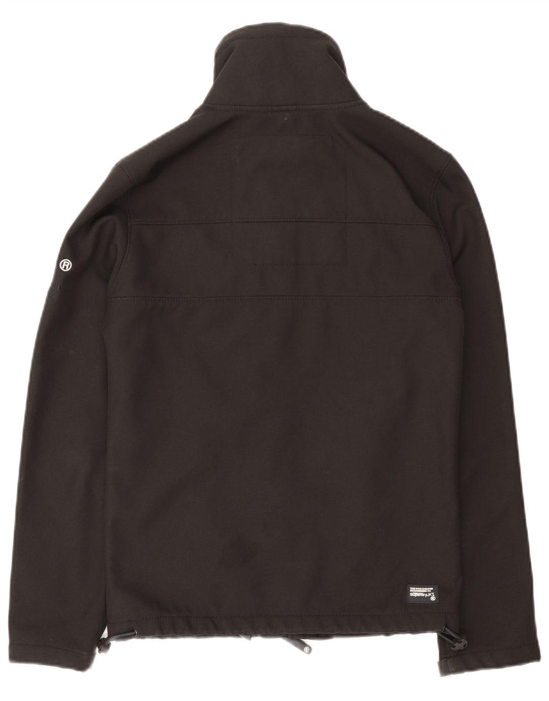 Superdry Windtrekker Windbreaker Jacket til mænd UK 34 XS Sort polyester