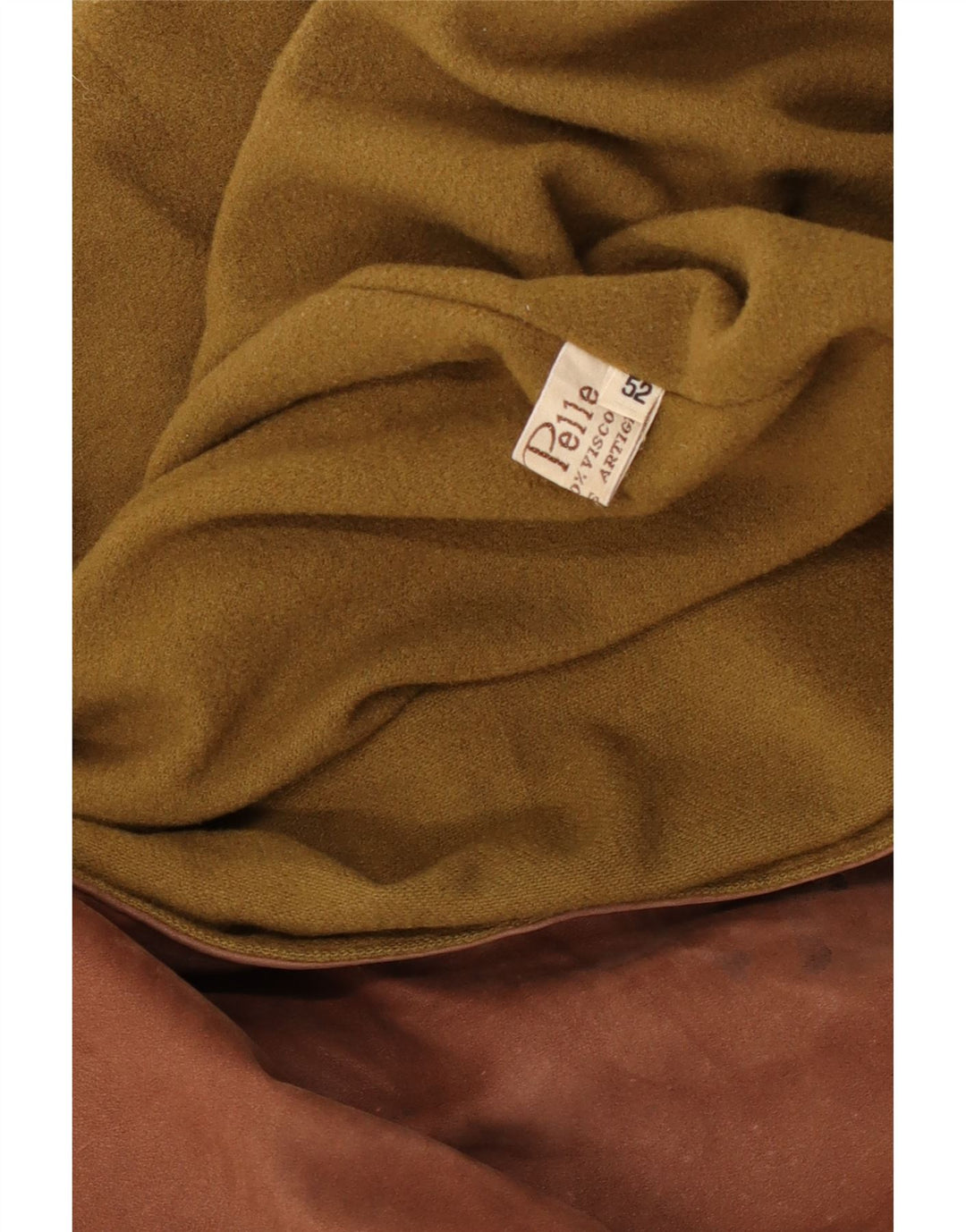 Vintage herre læderjakke IT 52 XL brunt læder