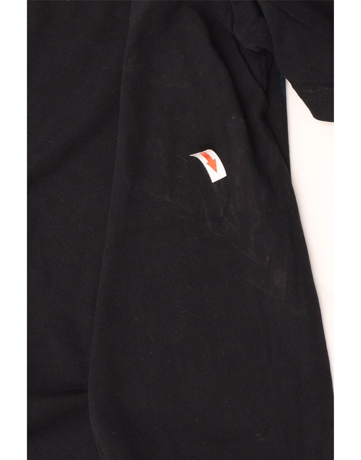Hugo Boss Herre grafisk T-shirt Top Stor sort bomuld