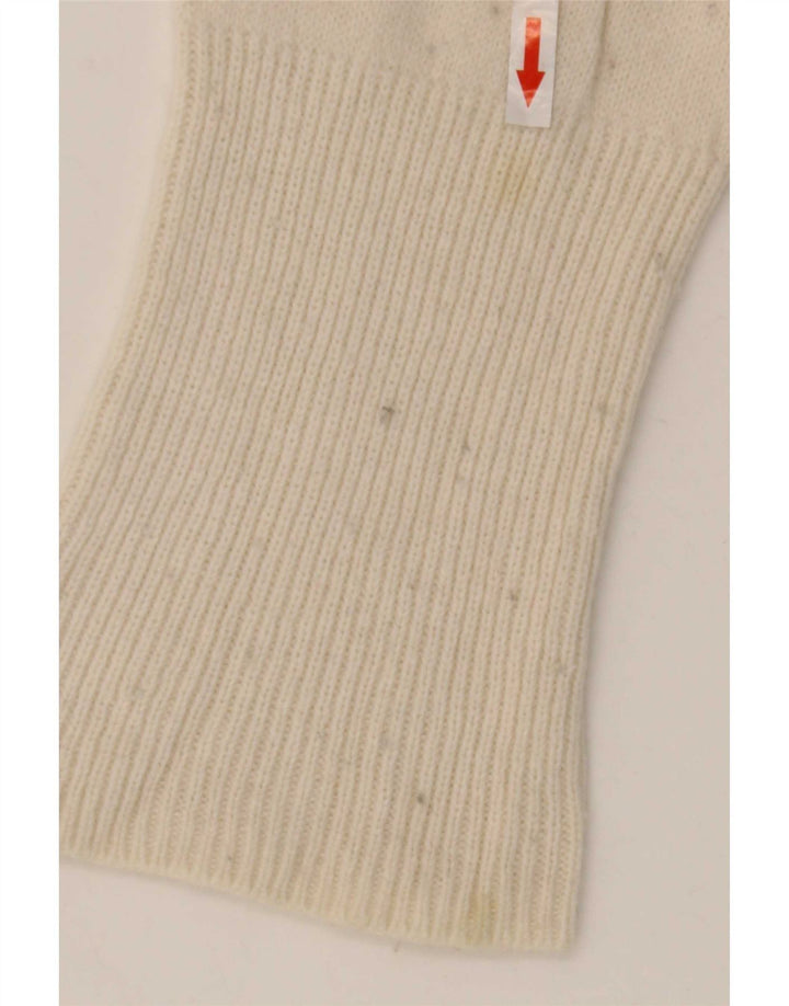 Zara Dame Oversized Cardigan Sweater UK 10 Small White Wool