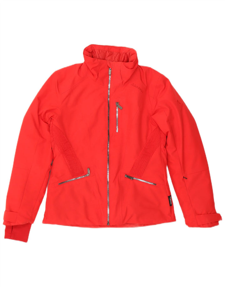 Schoffel Womens Bomber Jacket UK 10 Small Red Polyester
