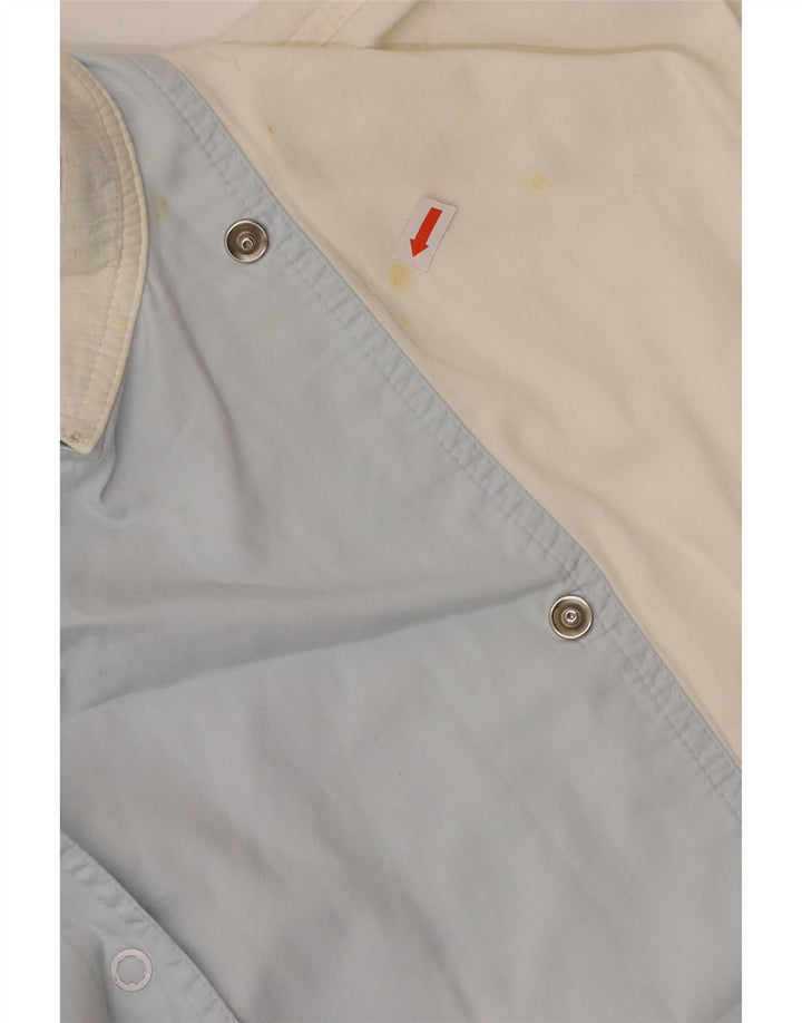 PENNY BLACK Kvinder Utility Jacket UK 14 Large Blue Colourblock Bomuld