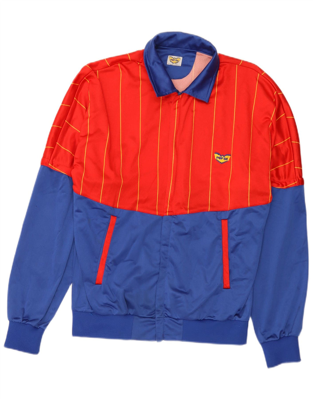 POP 84 Træningsdragt til mænd Topjakke XL Rød Colourblock