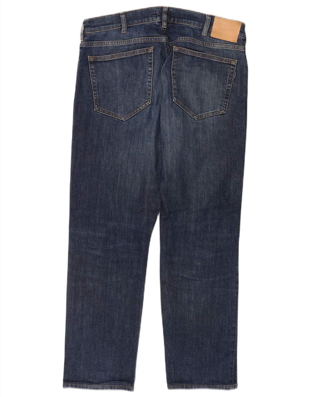 Gant Straight Jeans til mænd W32 L30 blå bomuld
