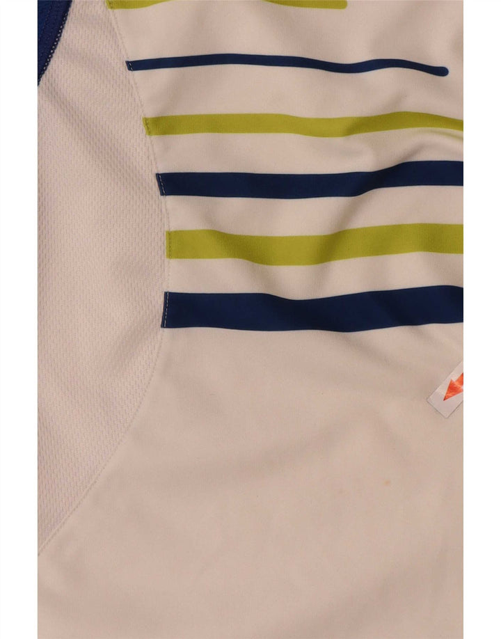 Sergio Tacchini Poloskjorte til mænd Stor hvid Colourblock Polyester
