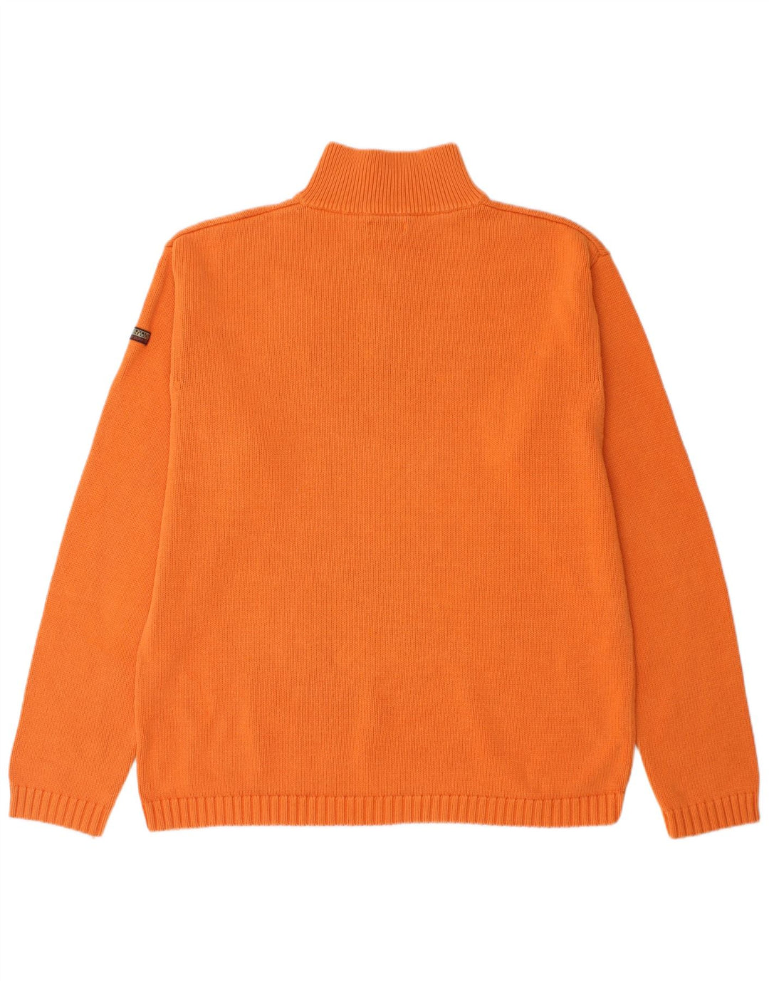 NAPAPIJRI Herre Geographic Zip Neck Jumper Sweater 2XL Orange Bomuld