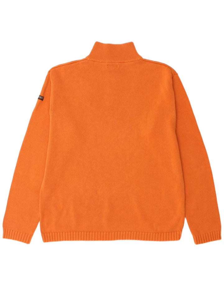 NAPAPIJRI Herre Geographic Zip Neck Jumper Sweater 2XL Orange Bomuld