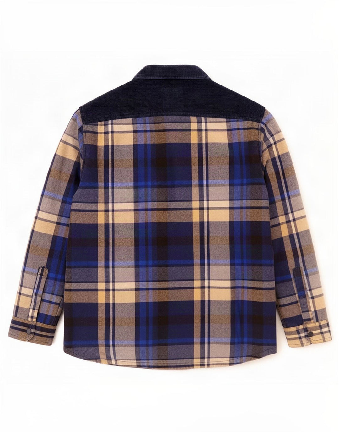 Marks & Spencer Herre Overshirt Lumberjack Shirt XL blå ternet polyester