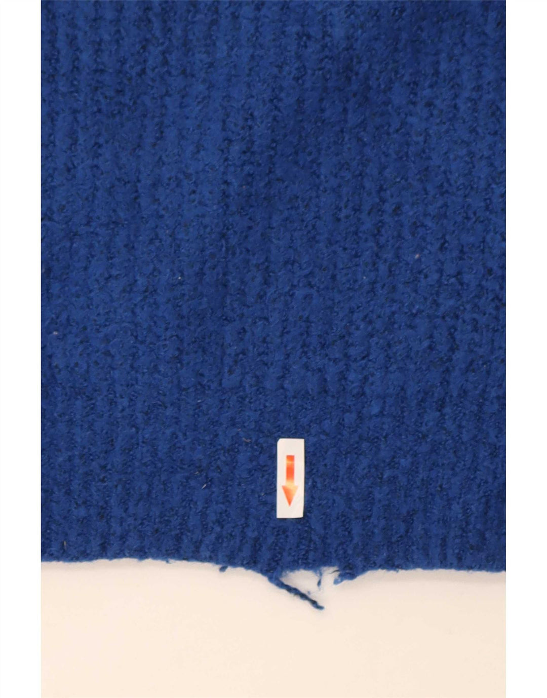 Zara Dame Oversized Roll Neck Jumper Sweater UK 10 Small Blue Acryl