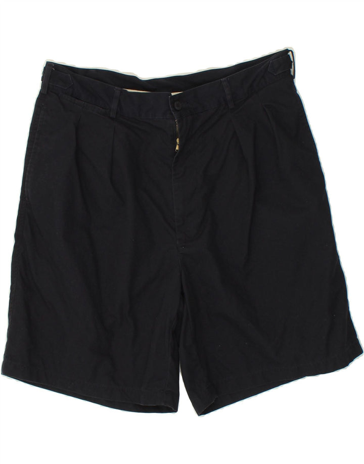 FACONNABLE Womens Pegged Chino Shorts IT 46 Large W34 Navy Blue Cotton Vintage Faconnable and Second-Hand Faconnable from Messina Hembry 