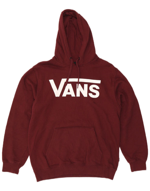 Vans Herre grafisk hættetrøje Jumper Medium Bourgogne bomuld