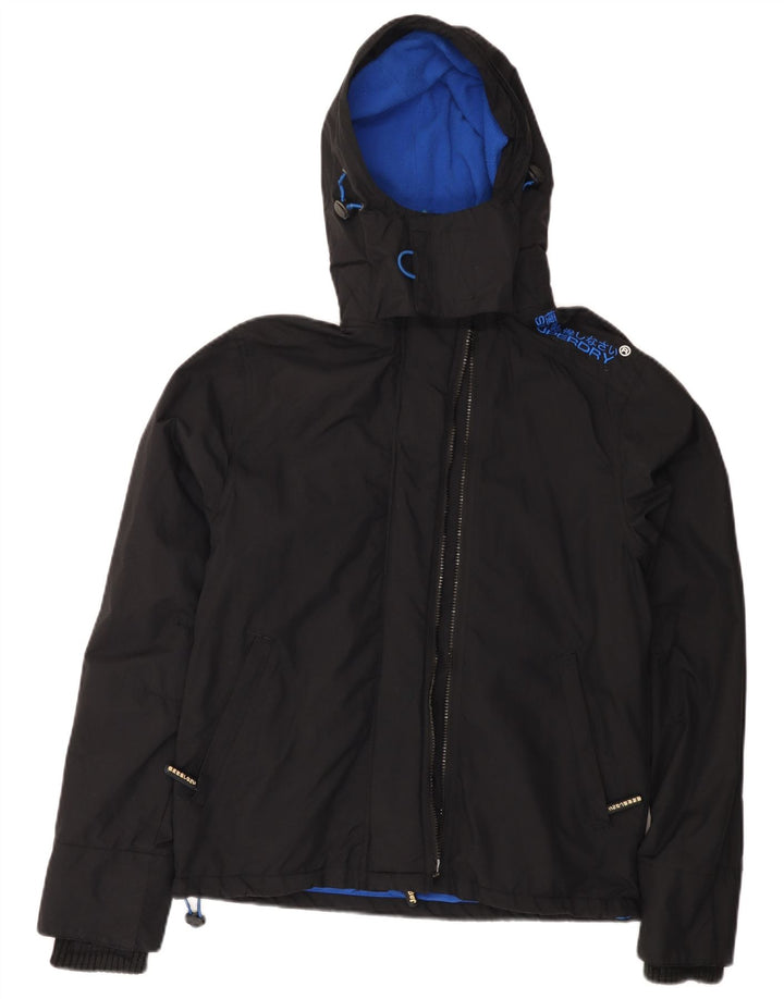 Superdry Herre The Windcheater Graphic Windbreaker Jacket UK 36 Small Black