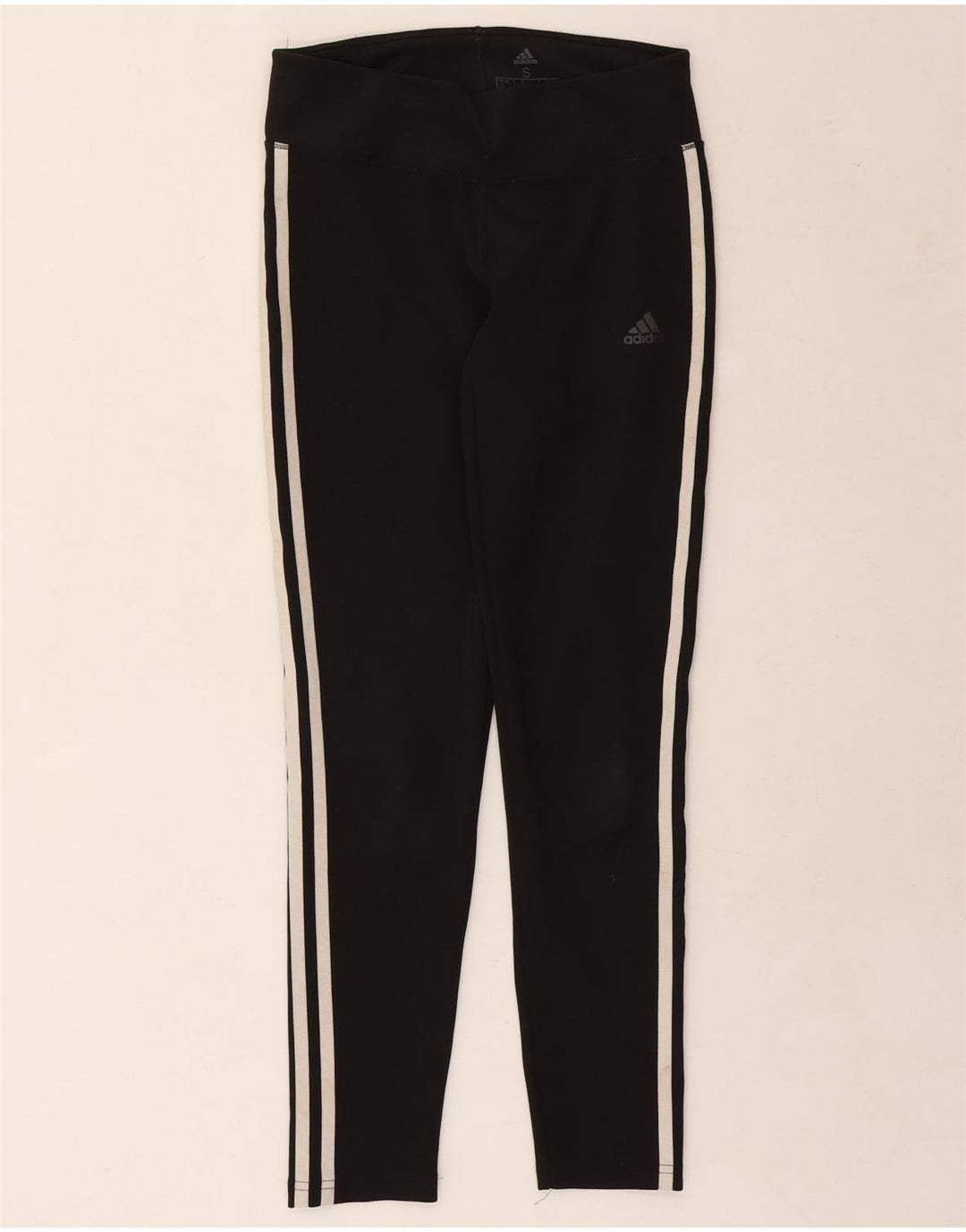 Adidas Womens Climalite Leggings UK 8/10 Small Black Polyester
