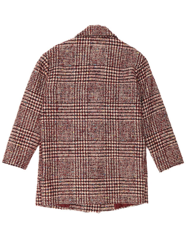 Esprit Dame Dobbeltradet Frakke UK 10 Small Bourgogne Polyester