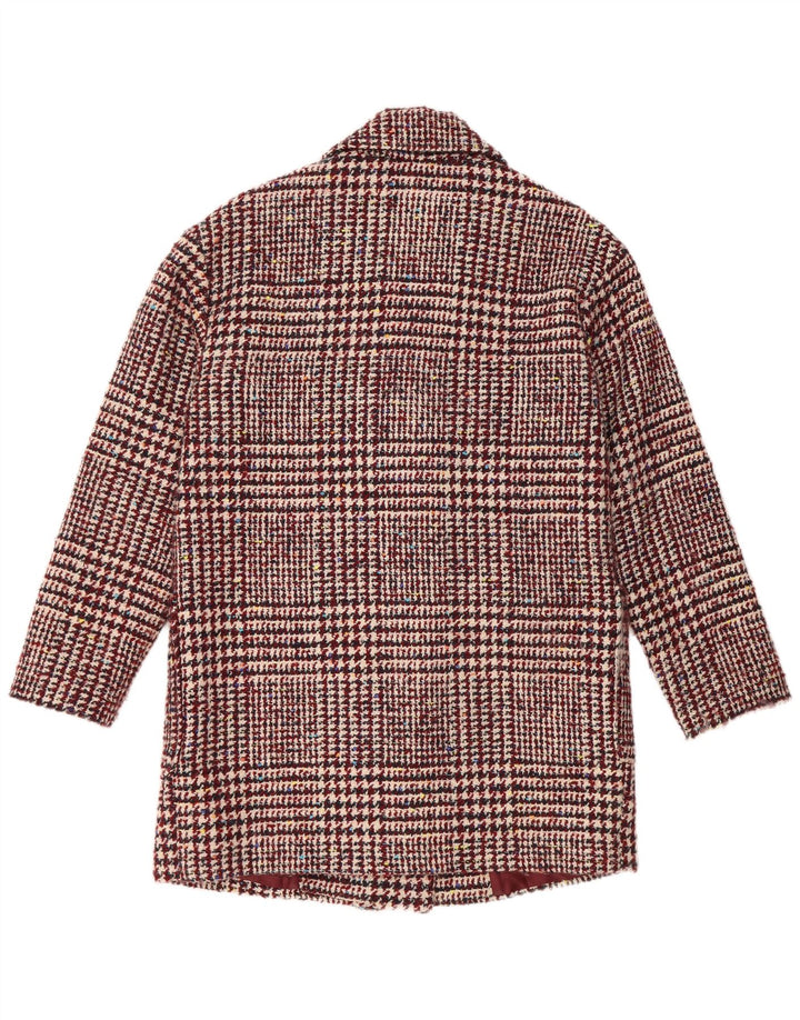Esprit Dame Dobbeltradet Frakke UK 10 Small Bourgogne Polyester
