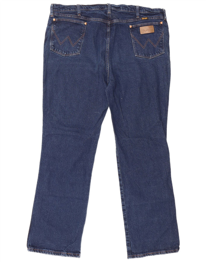 Wrangler Straight Jeans til mænd W44 L32 Marineblå Bomuld