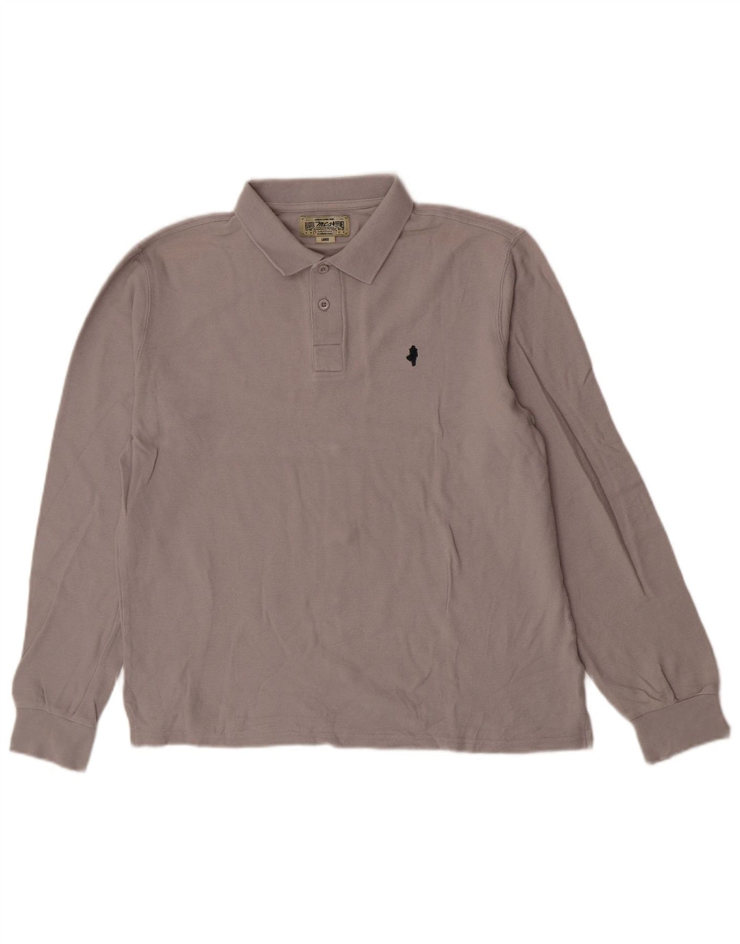 Marlboro Classics Langærmet Polo Shirt til mænd Stor Grå