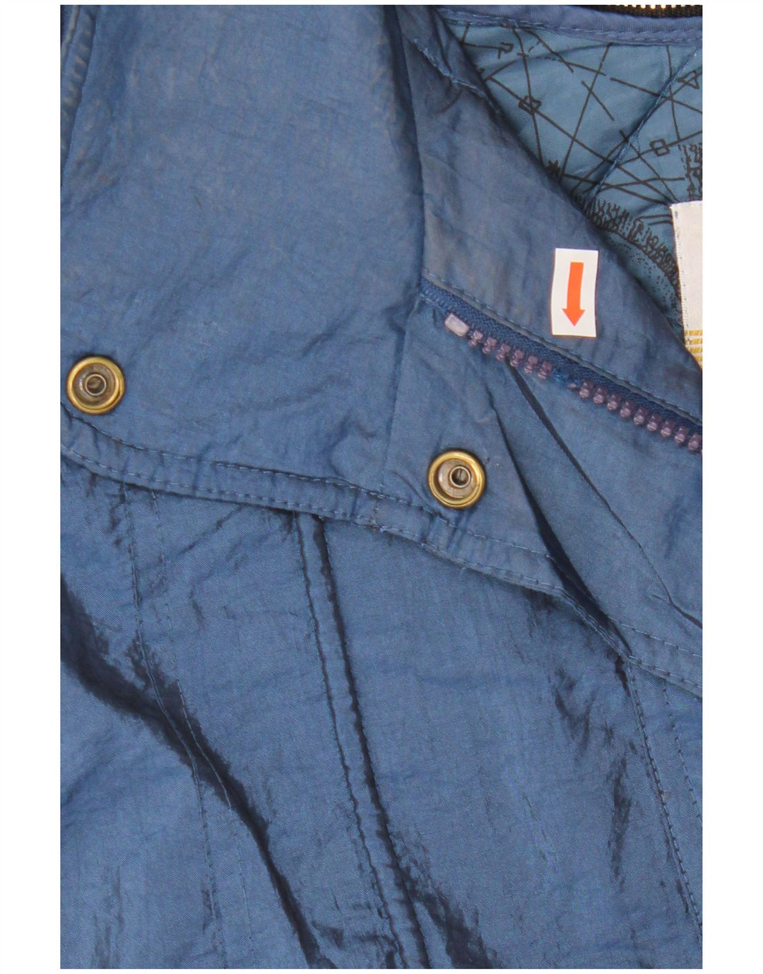 LONDON FOG Dame Oversized Windbreaker Jacket UK 10 Small Navy Blue