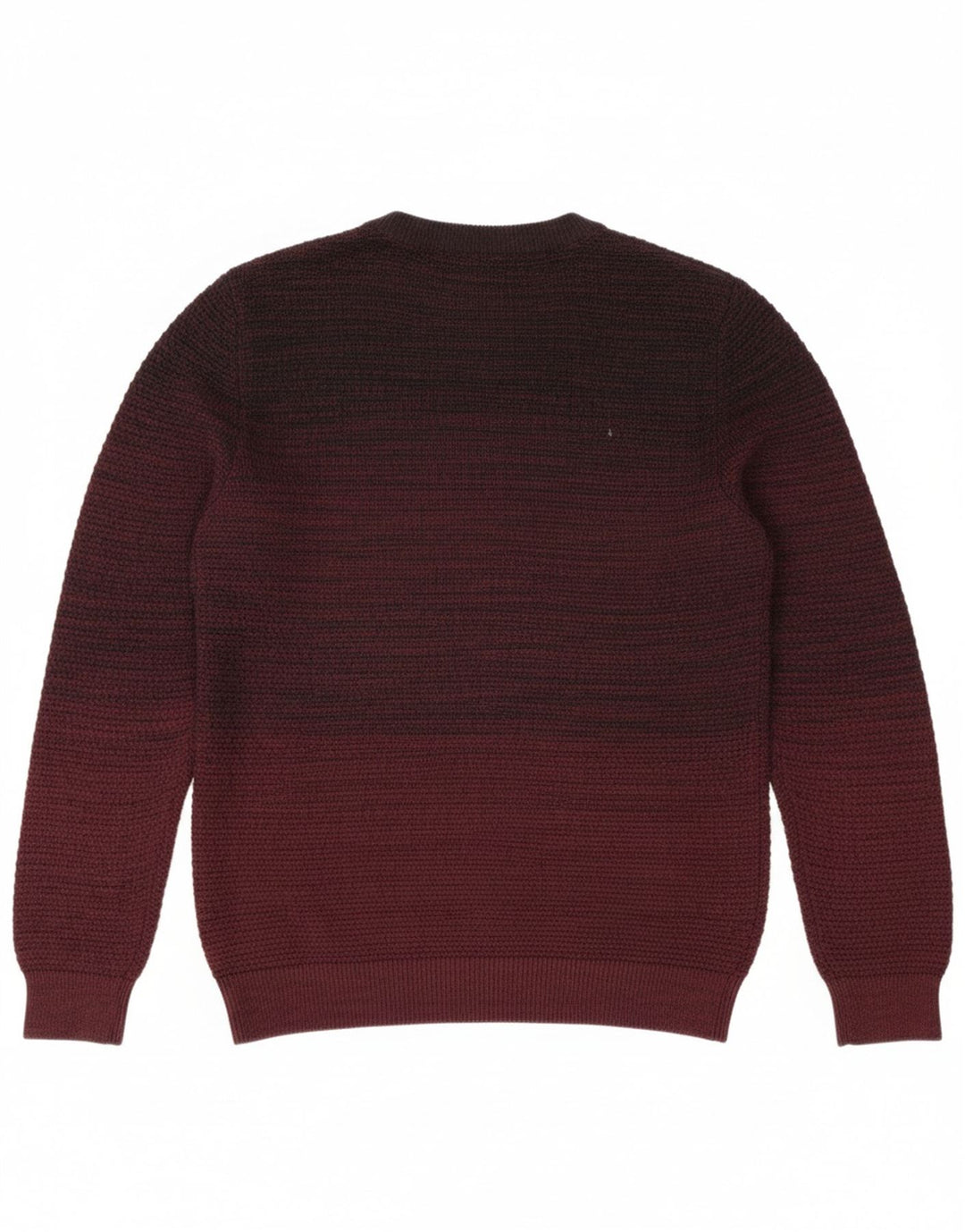 JACK & JONES Mens Crew Neck Jumper Sweater Medium Burgundy Cotton