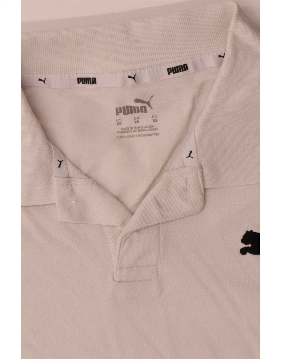 Puma Polo Shirt til mænd XS Hvid bomuld